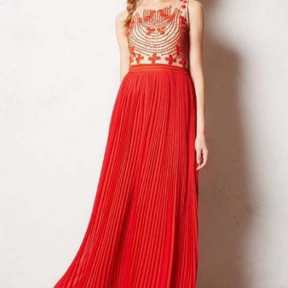 Red Rubied Dusk By Rina Dhaka Casual Maxi Dress - Picture 2 of 11